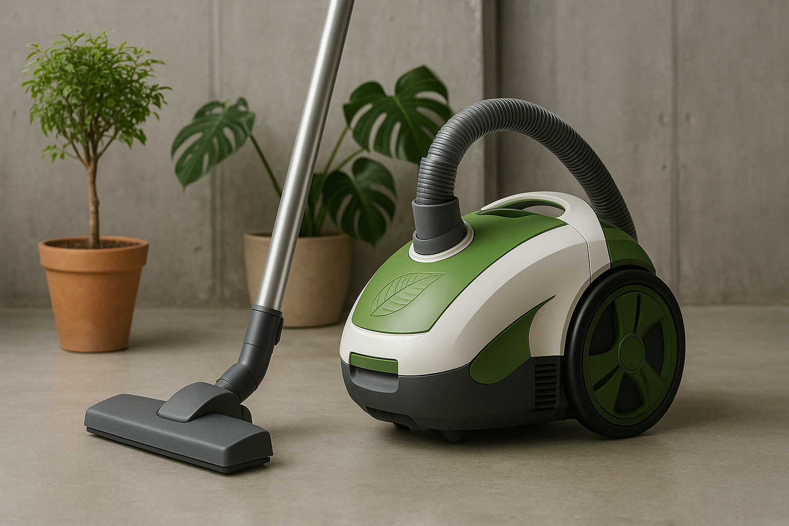 J2 Eco-Friendly Quiet Vacuum Cleaner | Energy-Saving HEPA Vacuum for Hardwood & Carpet | Lightweight Portable Home Vacuum