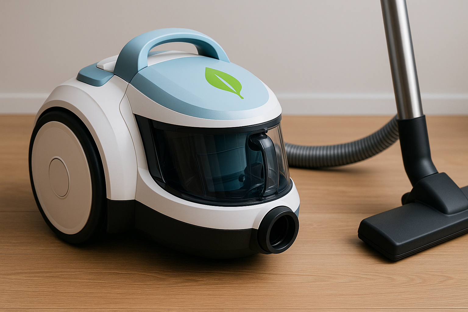 J2 Eco-Friendly Energy-Efficient Quiet Vacuum Cleaner with Transparent Dust Tank and Modern Design