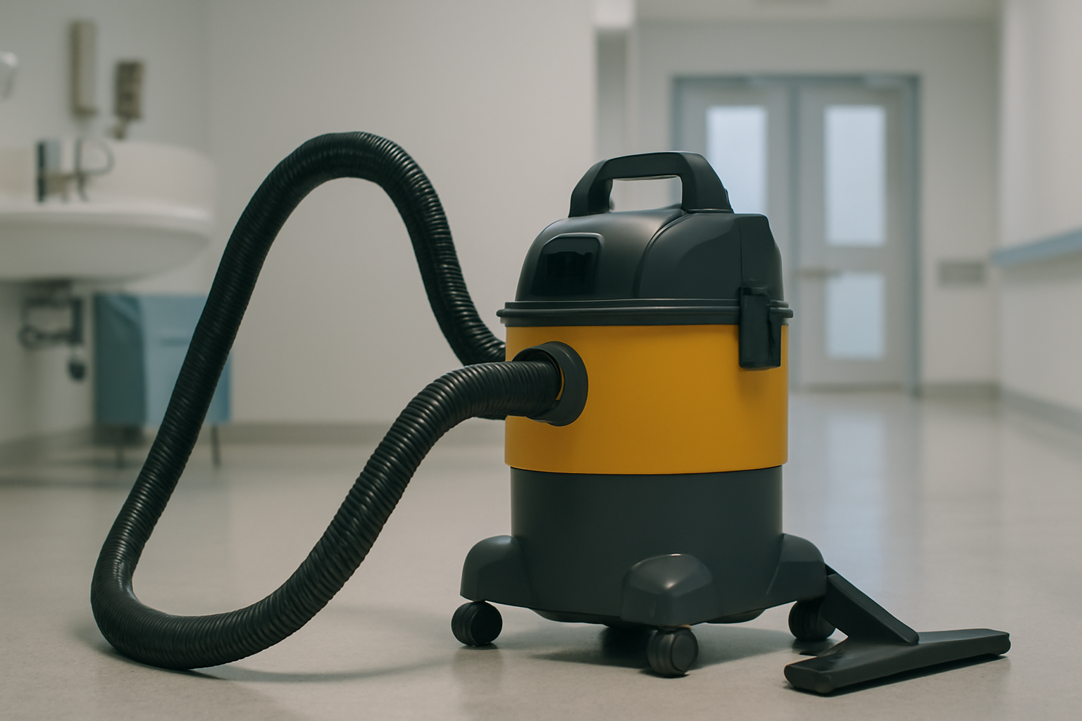 Wet and Dry HEPA Vacuum Cleaner for Hospital and Healthcare Facility Use