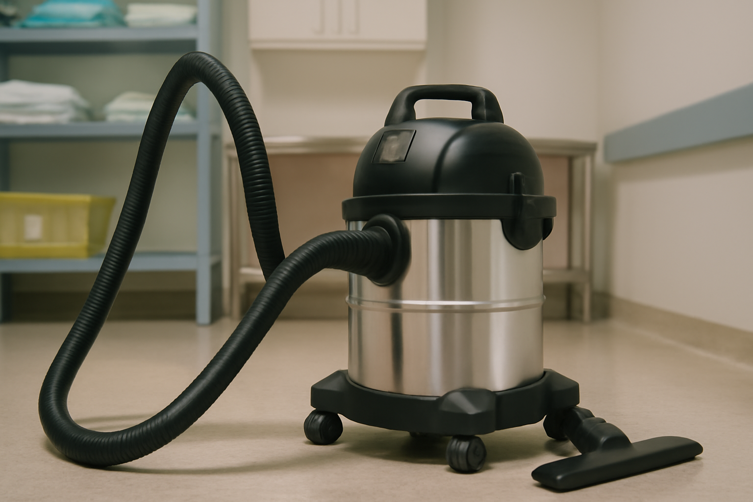 Stainless Steel HEPA Vacuum Cleaner for Intensive Healthcare & Sterile Cleaning