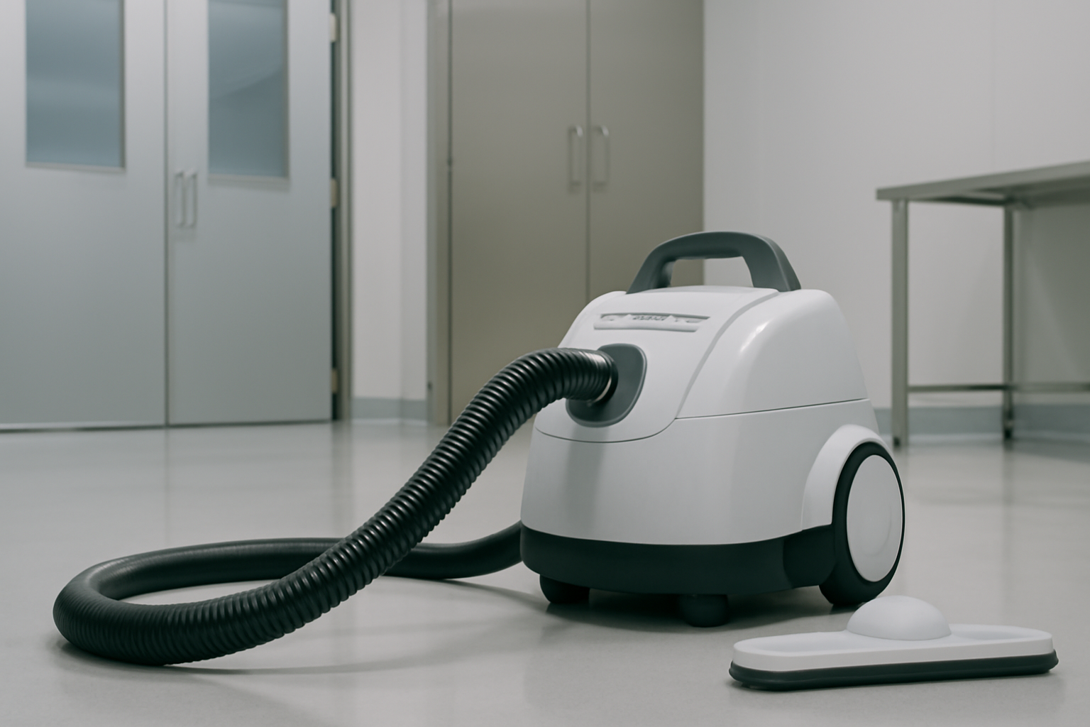 Self-Cleaning HEPA Vacuum Cleaner for Cleanrooms and Healthcare Environments