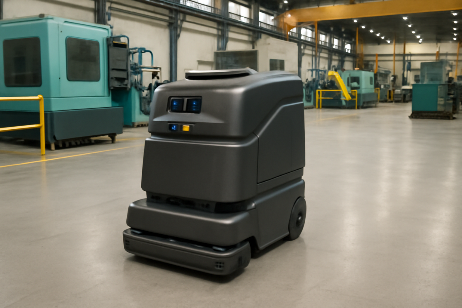 J8 Automated Industrial Vacuum Robot - Smart Factory Floor Cleaning System for Large-Scale Facilities