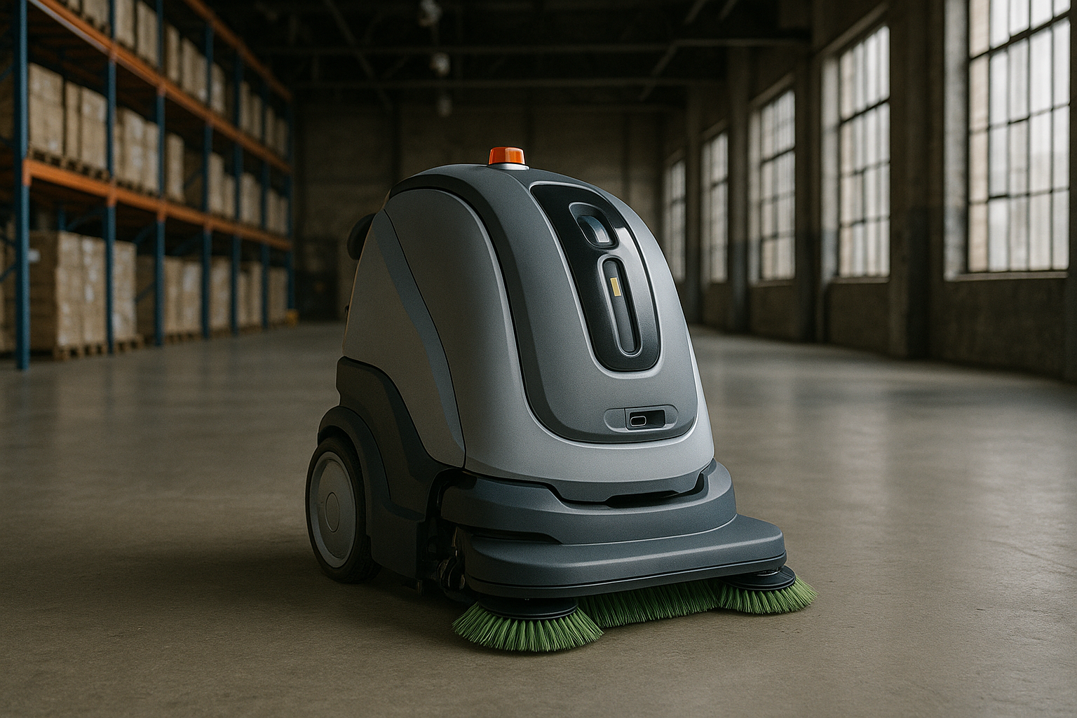 J9 Autonomous Industrial Floor Cleaning Robot | Smart Wet & Dry Sweeping Vacuum for Warehouse & Commercial Use