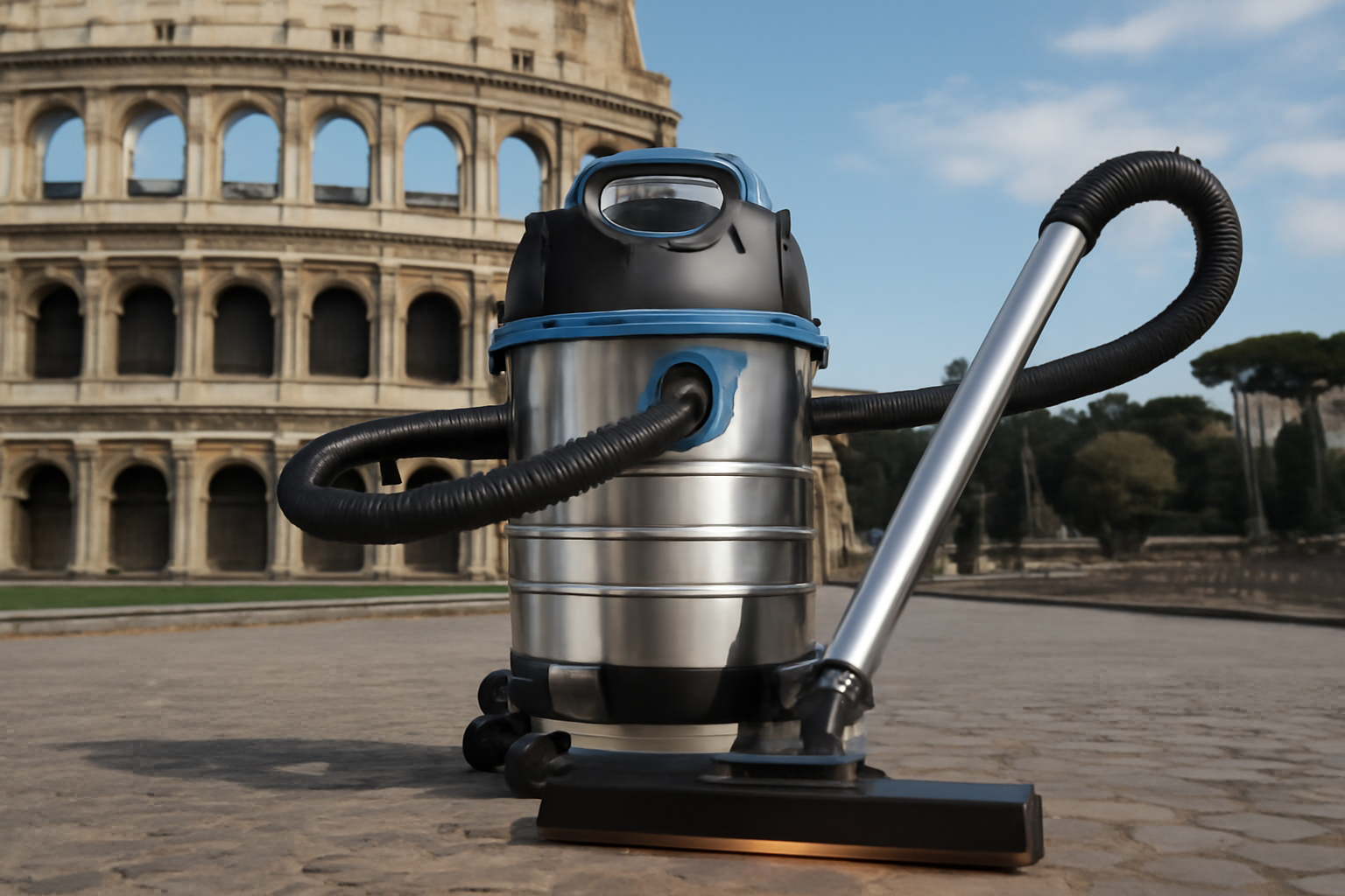 ParliaClean™ Stainless Wet & Dry Vacuum – Designed for Parliaments, Libraries & Civic Halls