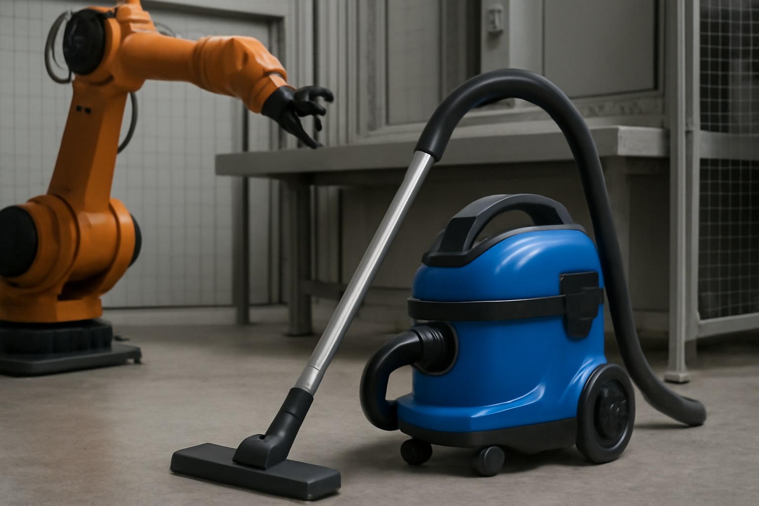 Y11 Smart Automated Industrial Canister Vacuum Cleaner – Robotic Arm Integration & Factory Cleaning System