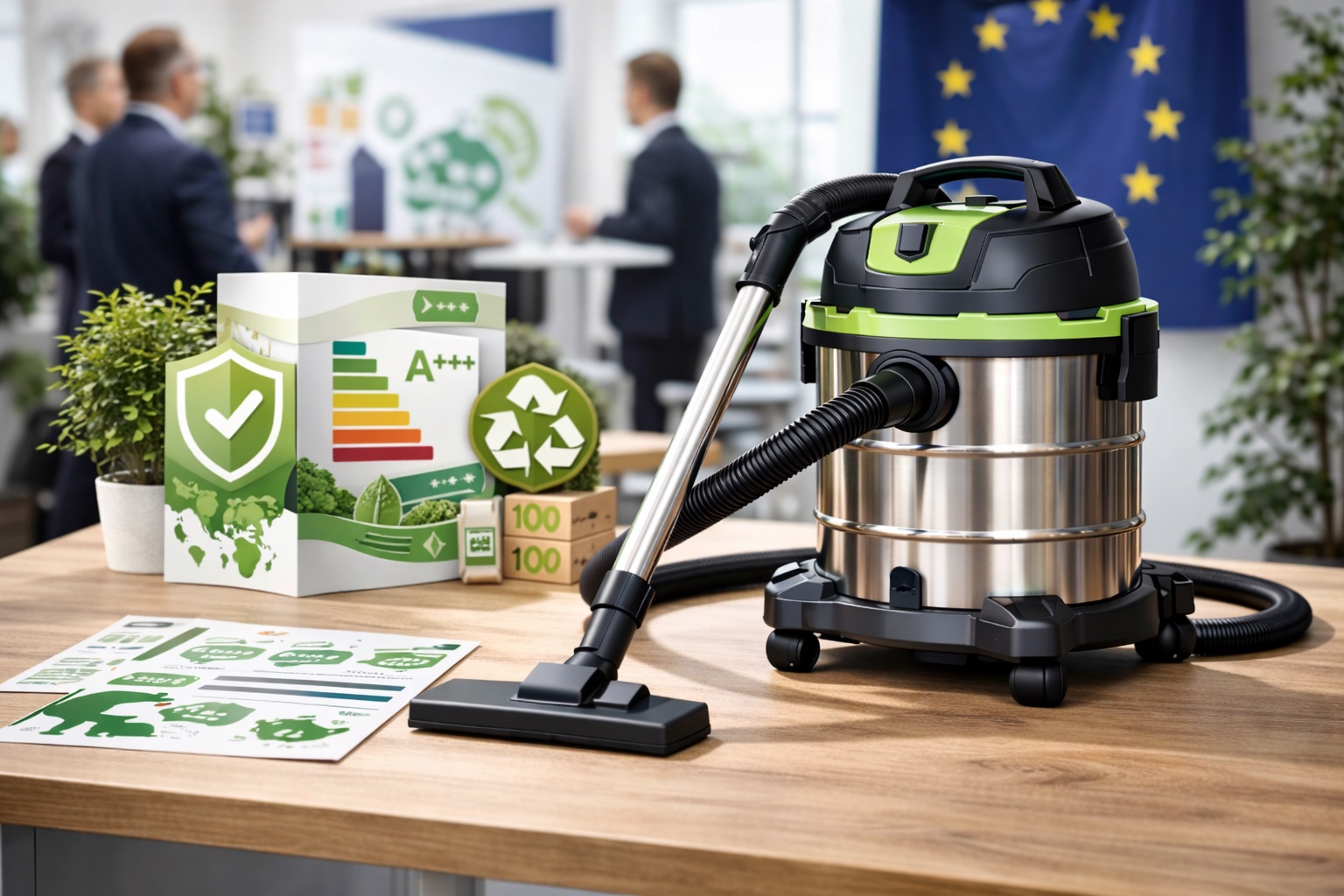 Eco-Conscious Commercial Vacuum Cleaner – A+++ Energy Rated Stainless Steel Barrel Vac
