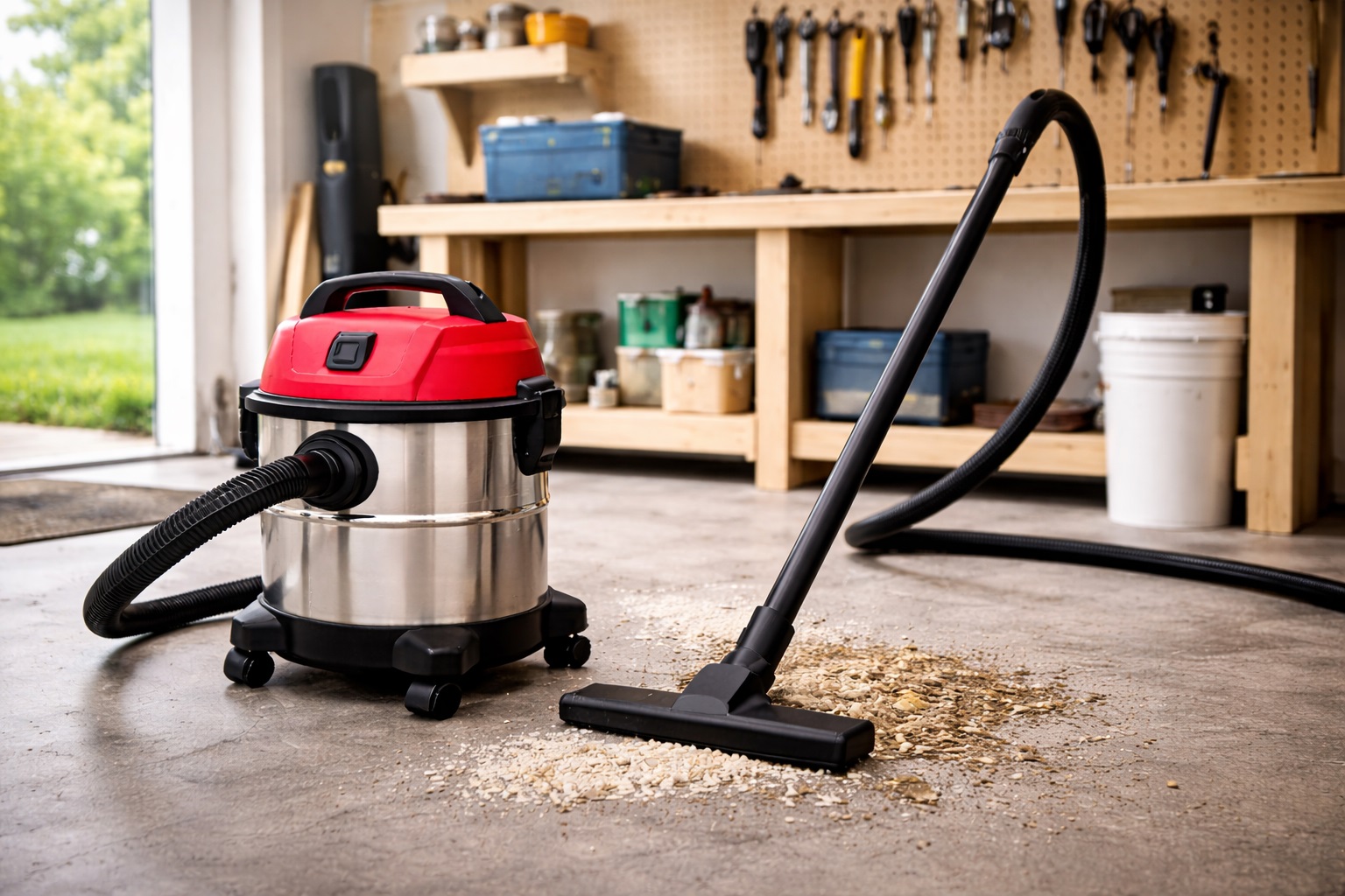 Heavy Duty Wet Dry Vacuum Cleaner for Industrial Workshop Cleaning