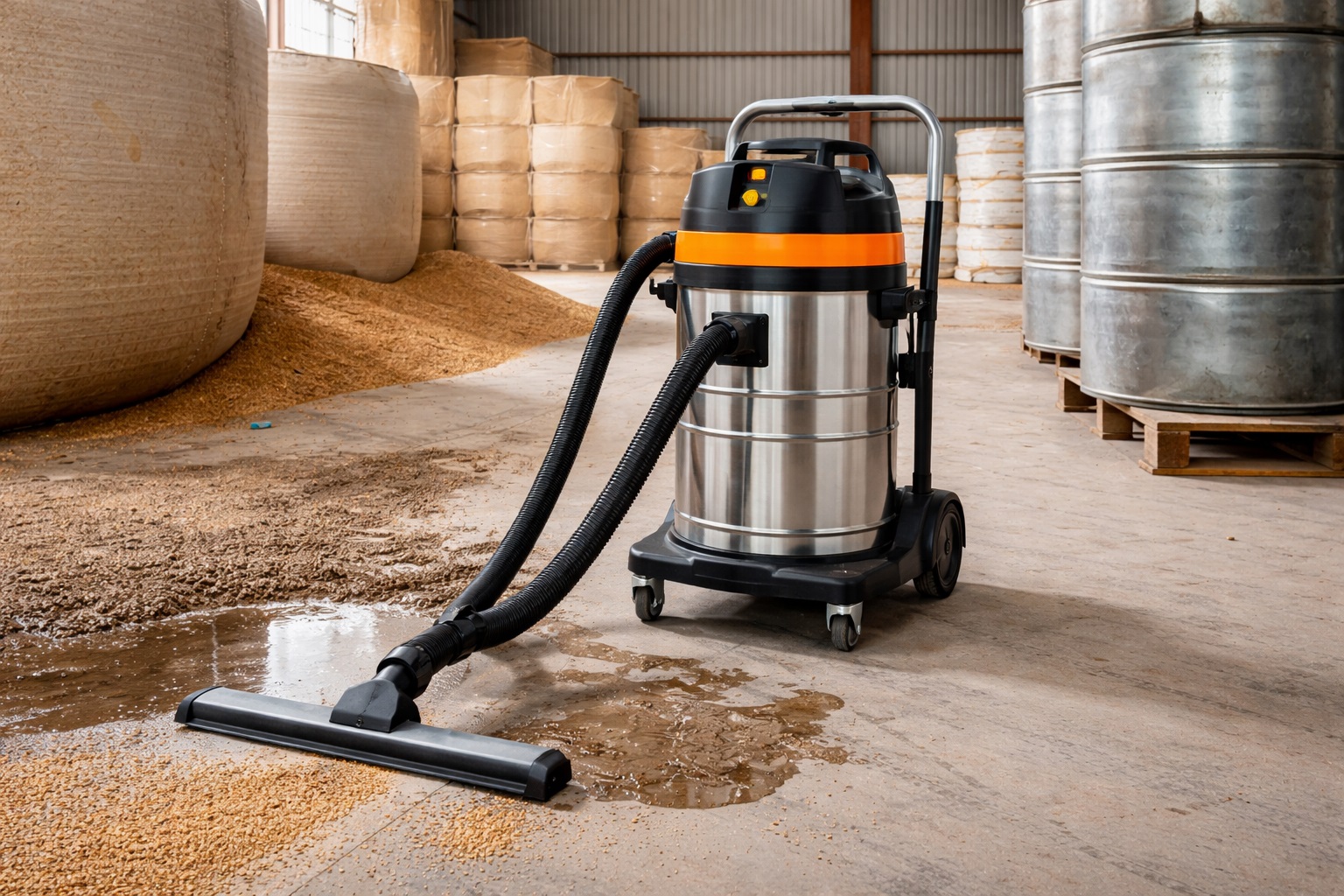 Industrial Wet and Dry Vacuum Cleaner – Stainless Steel Heavy Duty Shop Vac