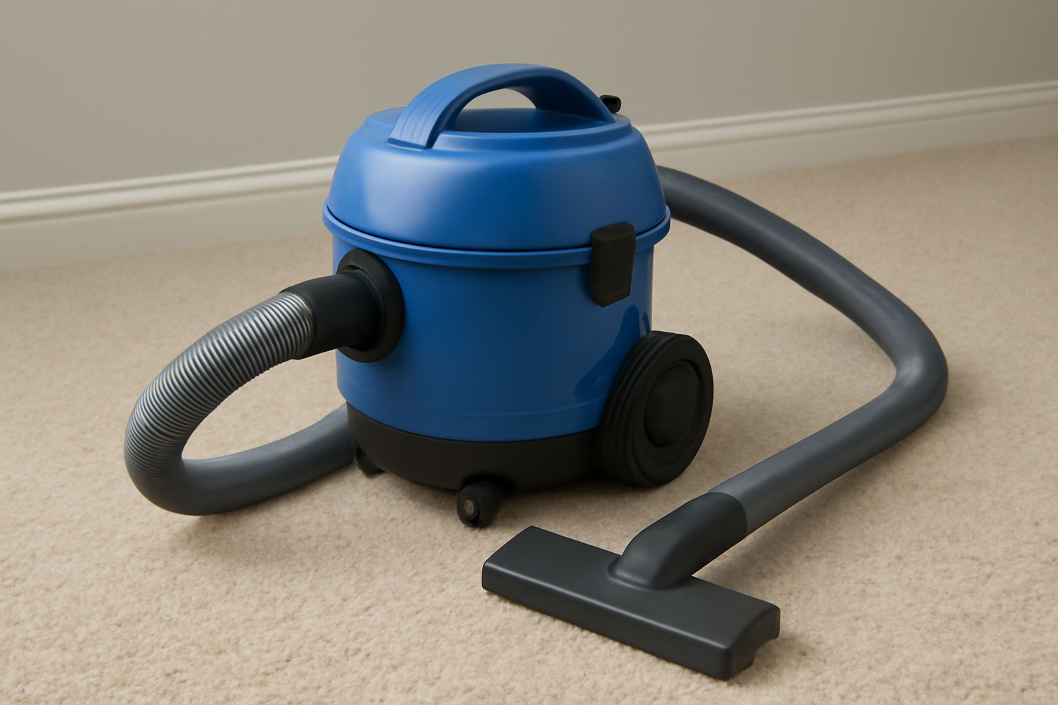 Heavy Duty Wet Dry Vacuum Cleaner with Powerful Suction, Large Capacity, and Long Hose for Home and Workshop Cleaning