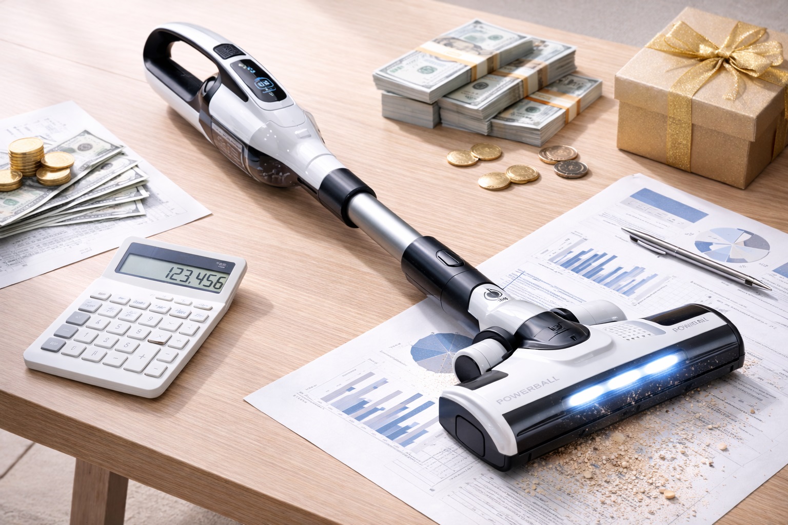 Smart Display Cordless Vacuum Cleaner – Premium High-Suction Stick Vacuum for Office & Home