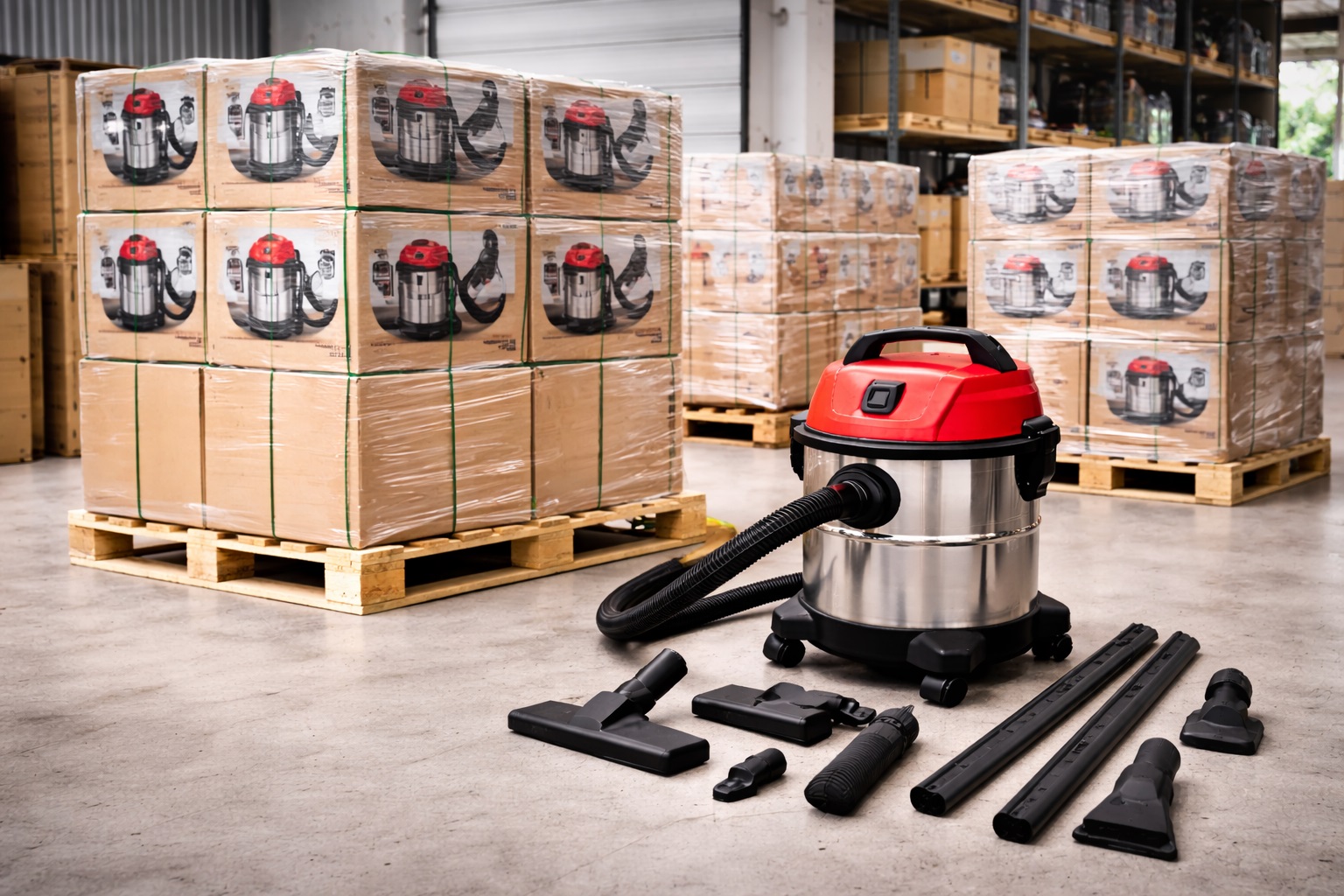 Multi-Attachment Wet Dry Vacuum Cleaner Set – Lightweight Design for B2B Wholesale