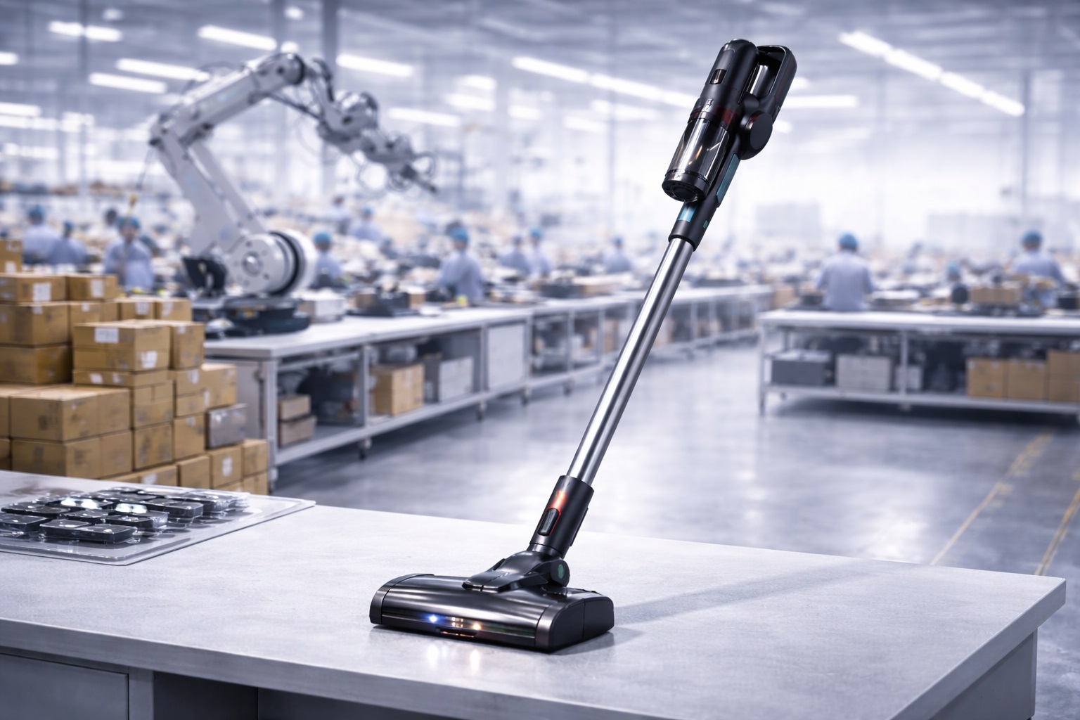 Extended Reach Cordless Vacuum Cleaner – OEM Long Stick Design for Deep Cleaning