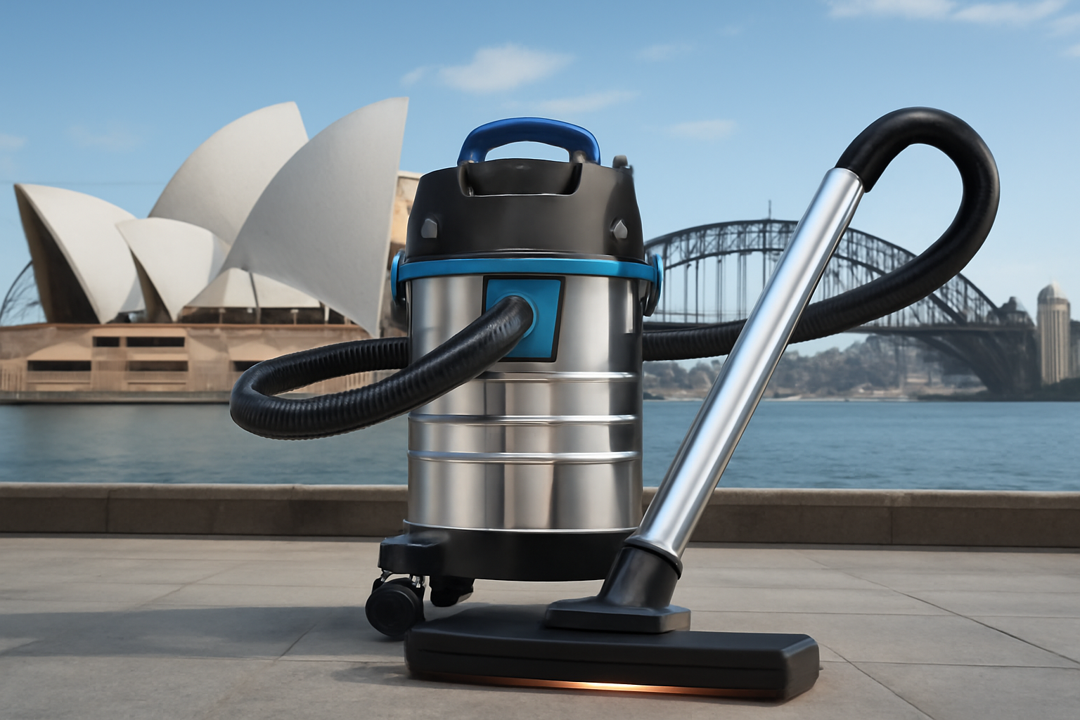 SkylineClean™ Wet & Dry Stainless Steel Vacuum – Urban Waterfront Cleaning Solution