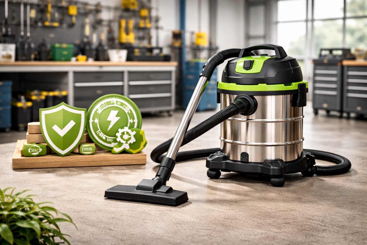 Tough & Durable Wet Dry Vacuum Cleaner – Rugged Stainless Steel Barrel with Long-Lasting Performance