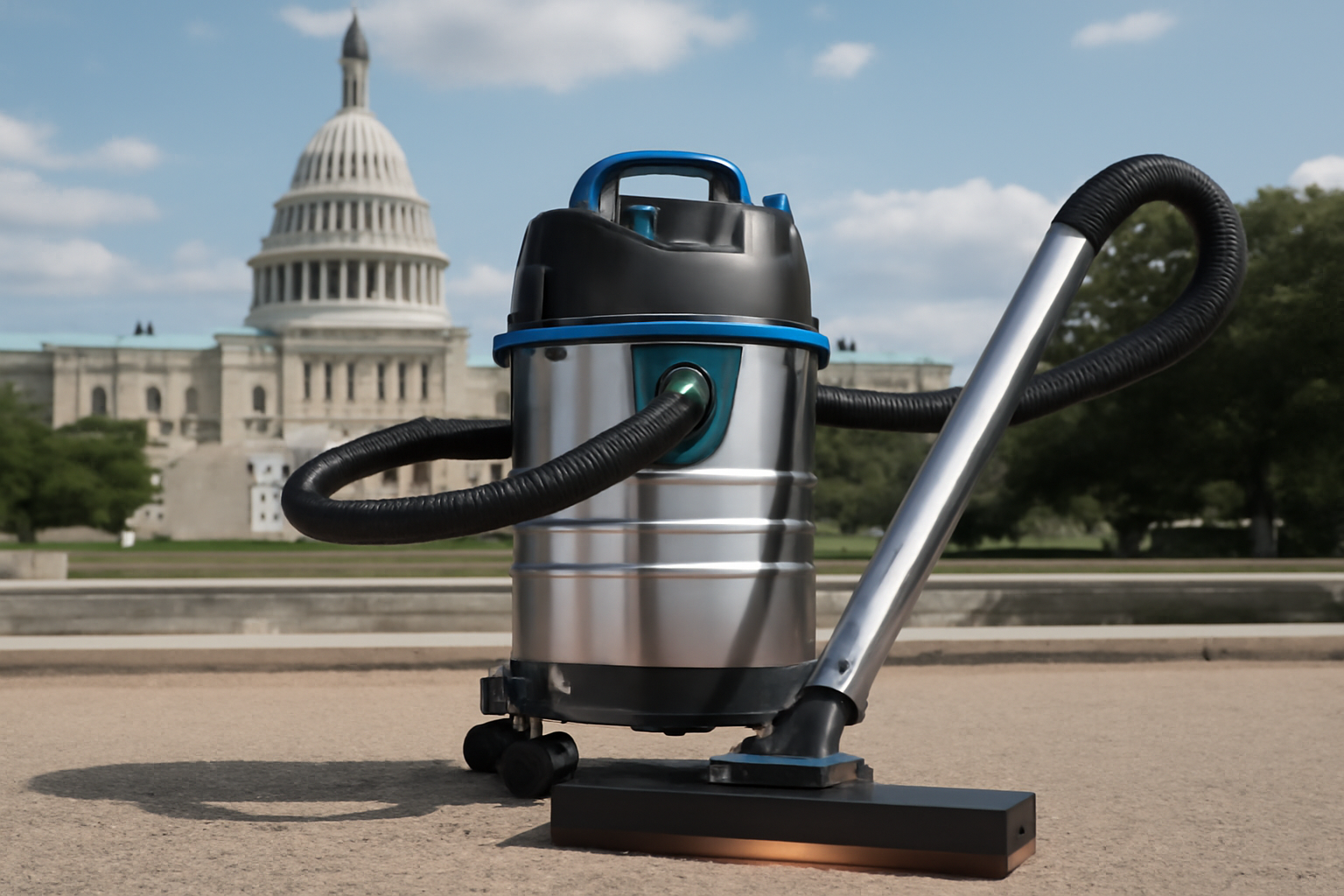 HeritaClean™ Wet & Dry Stainless Vacuum – Ideal for Historical Sites, Museums & Heritage Grounds