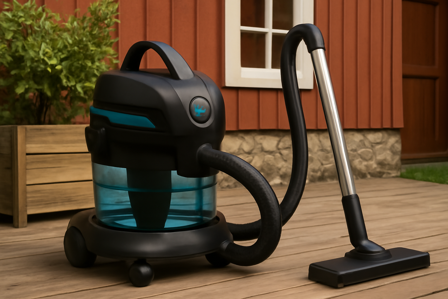 Multi-Surface Deck & Indoor Canister Vacuum Cleaner with Water Filtration