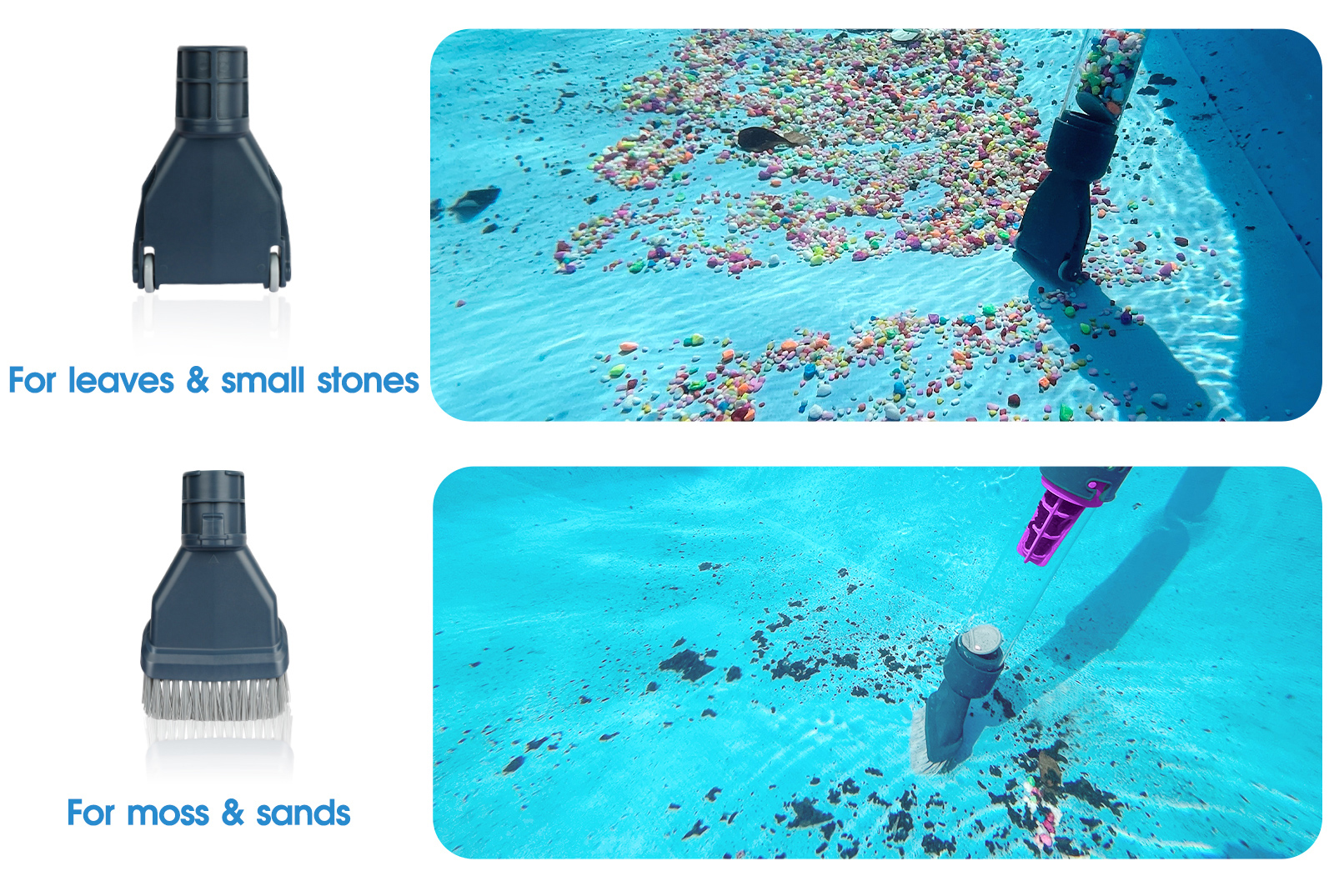 Cordless Best Handheld Rechargeable Automatic Swimming Pool Vacuum Cleaner W/Brush Head Water Vacuum for Above Ground Pool &Sand
