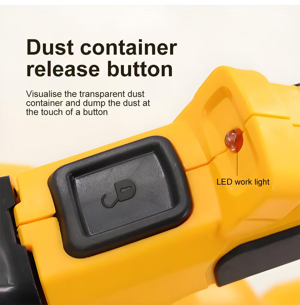 LX-HVC-SH350 Cordless Handheld Vacuum Cleaner – 20V Dry Use with 0.7L Dust Tank & LED Light