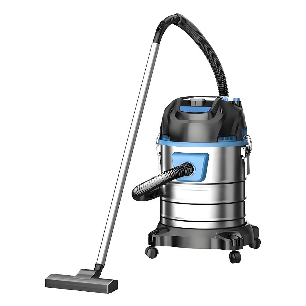 LX-VC-D40L-BB Industrial Wet & Dry Vacuum Cleaner – 40L Stainless Steel Barrel Commercial Vacuum with HEPA, Powerful Suction & Universal Wheels