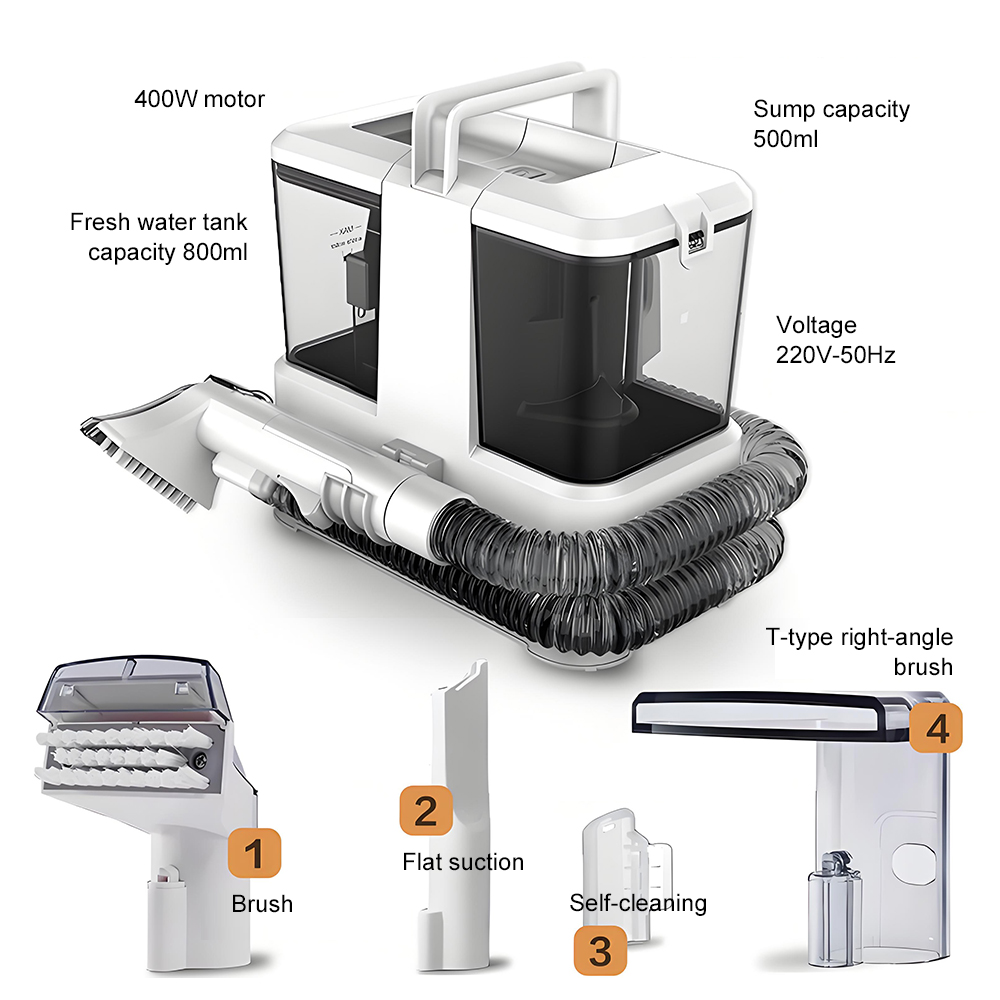 LX-UCVC-C400 400W Multi-Functional Fabric Cleaner – Quiet Wet & Dry Portable Vacuum for Home Use
