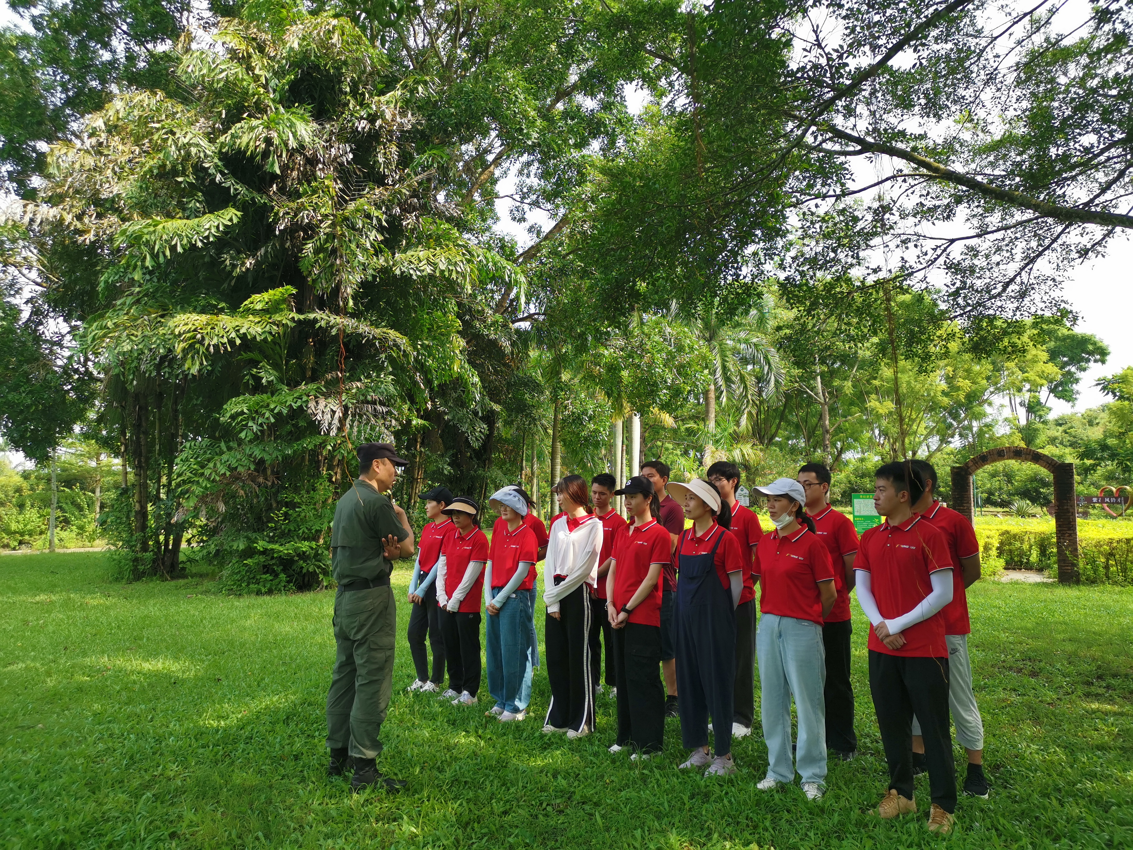 Our sales team participated in a team-building training.