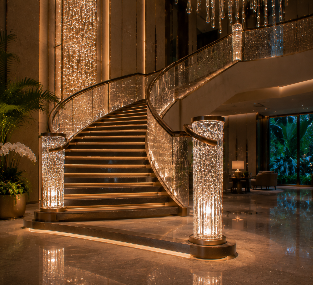 Perché la reception degli hotel di lusso sembra più "costosa"? La psicologia visiva del cristallo sintetico