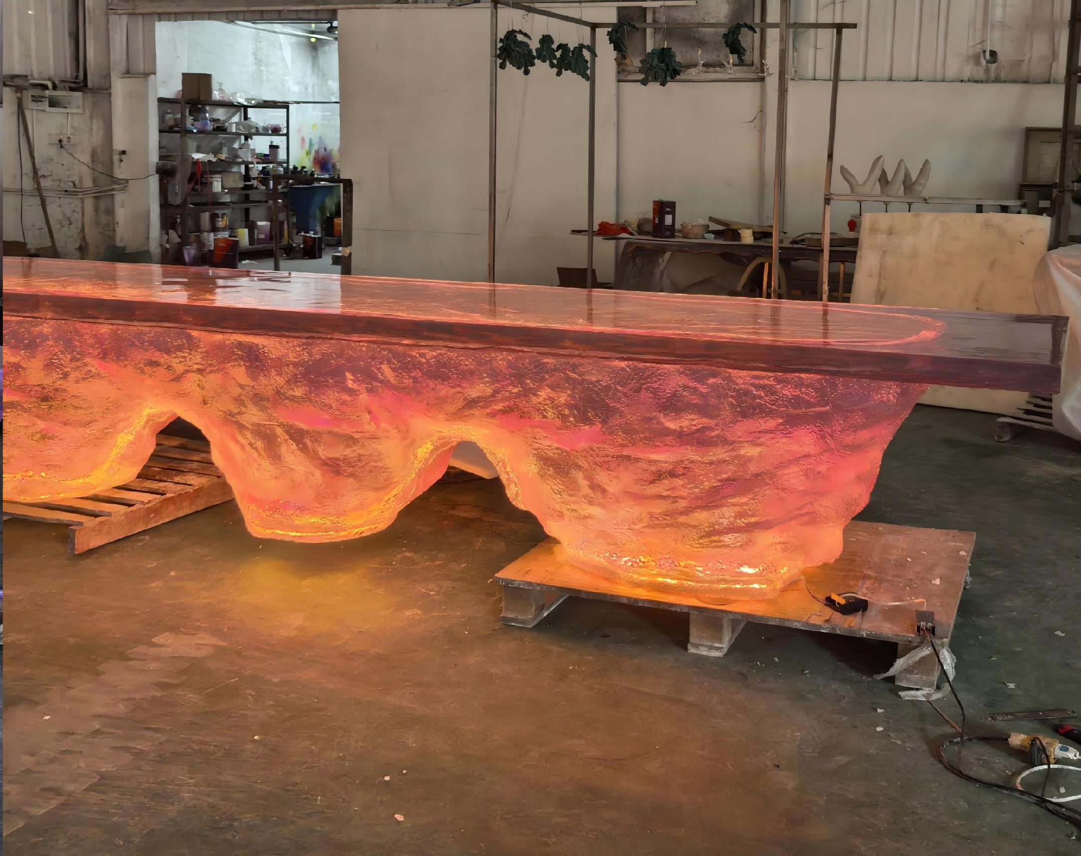 Glacial Inspired Crystal Bar Island