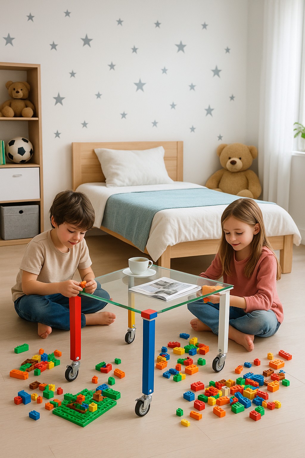 Color Melody Acrylic Small Coffee Table