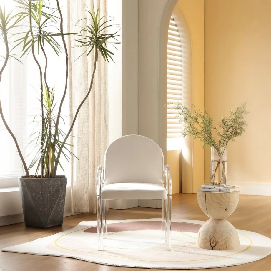 Veluna Arc-Back Acrylic Dining Chair
