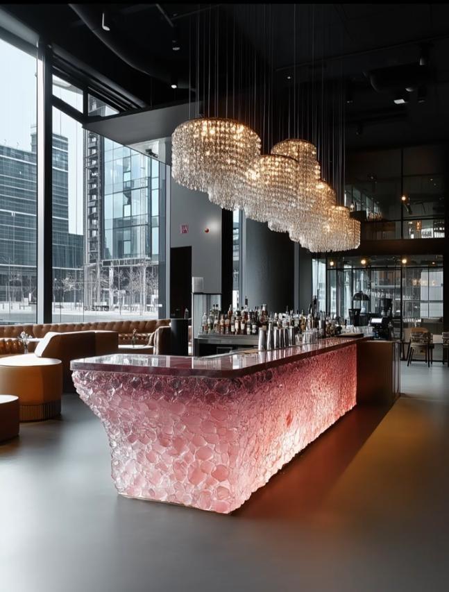 Artistic Crystal Bar Counter