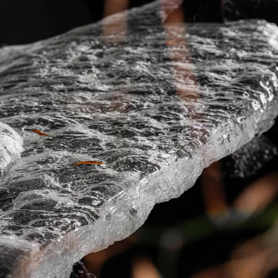 Rock & Water Acrylic Tea Table