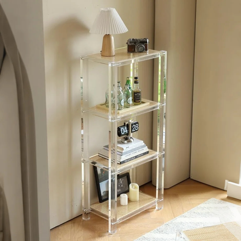 Lucentra Acrylic & Cane Display Shelf