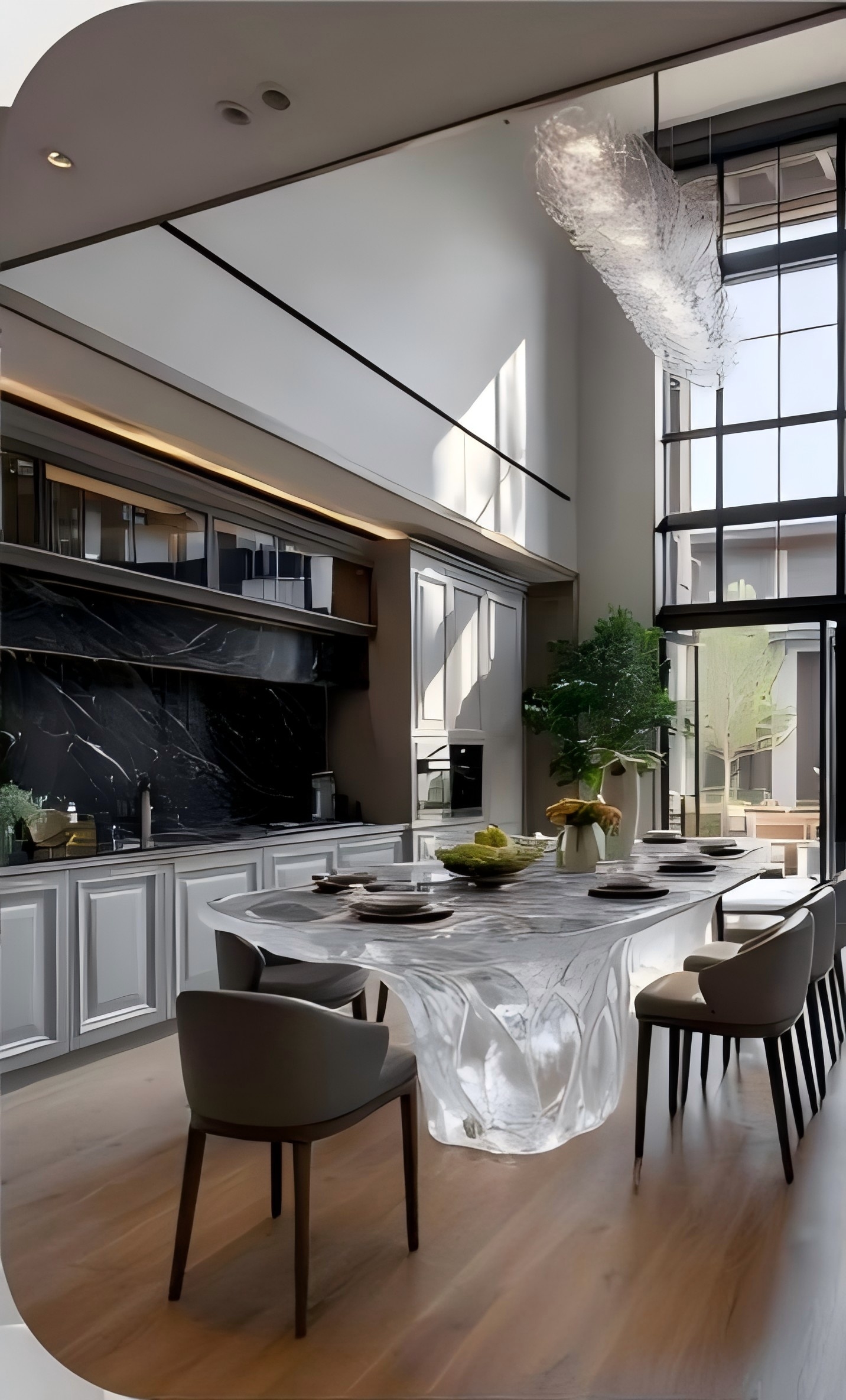Crystal Art Kitchen Island
