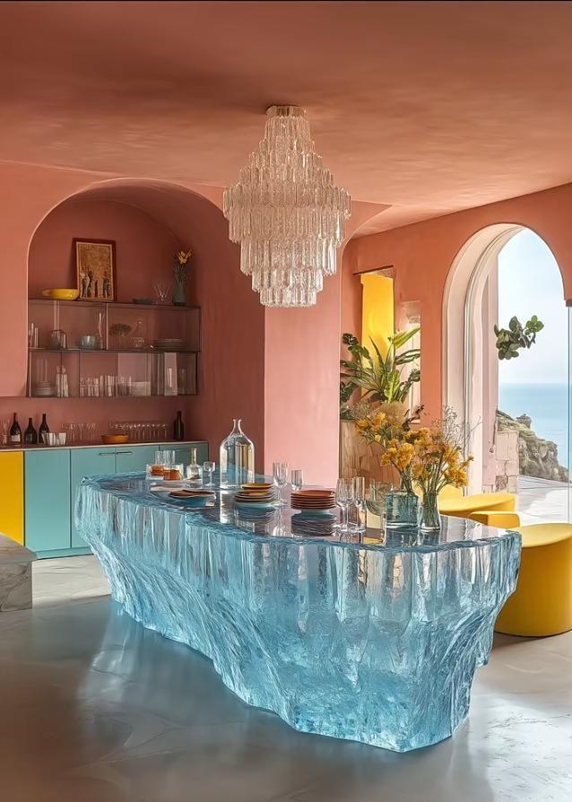 Mediterranean Wave Crystal Island
