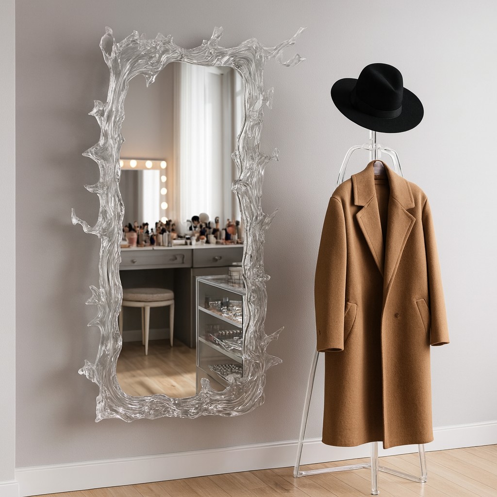 Celestial Splash Acrylic Full-length Mirror