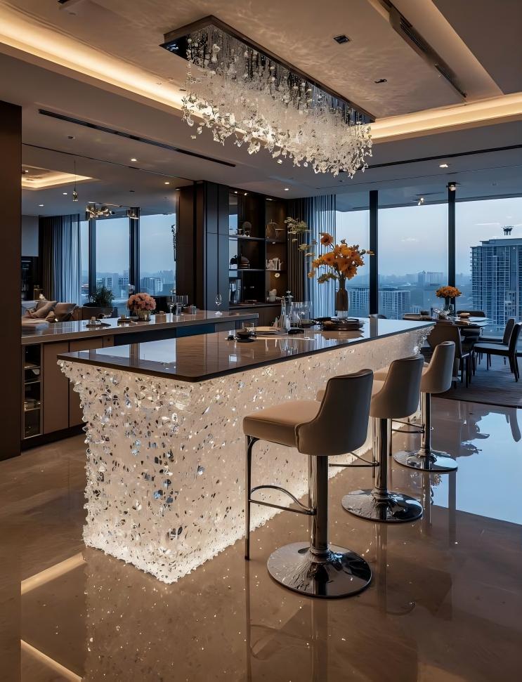Mosaic Synthetic Crystal Bar