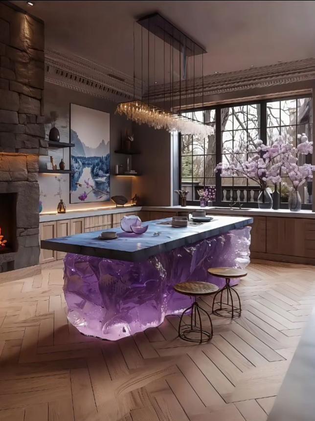 Twilight Amethyst Kitchen Island