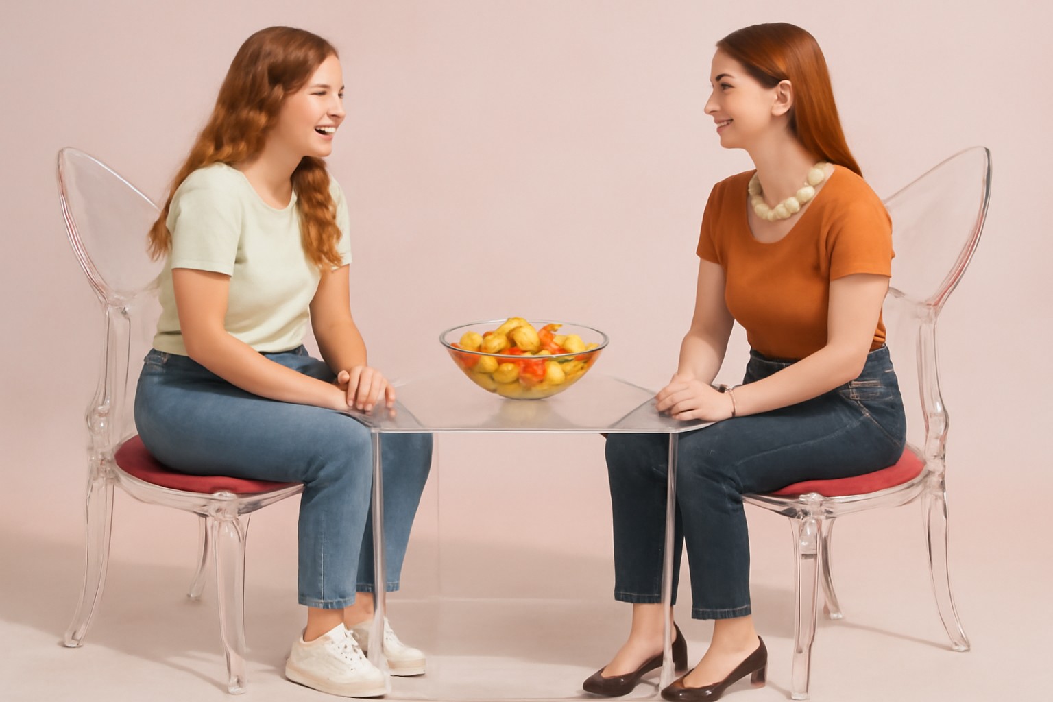 Berry Kiss · Artistic Transparent Vanity Chair