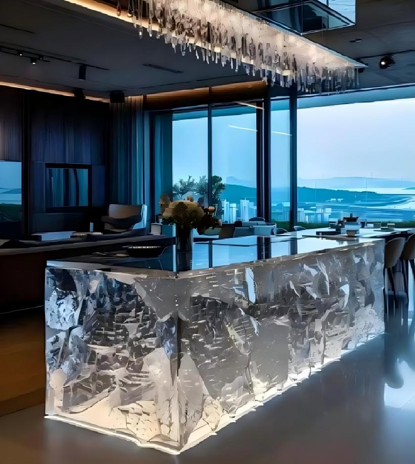 Diamond Edge Crystal Bar