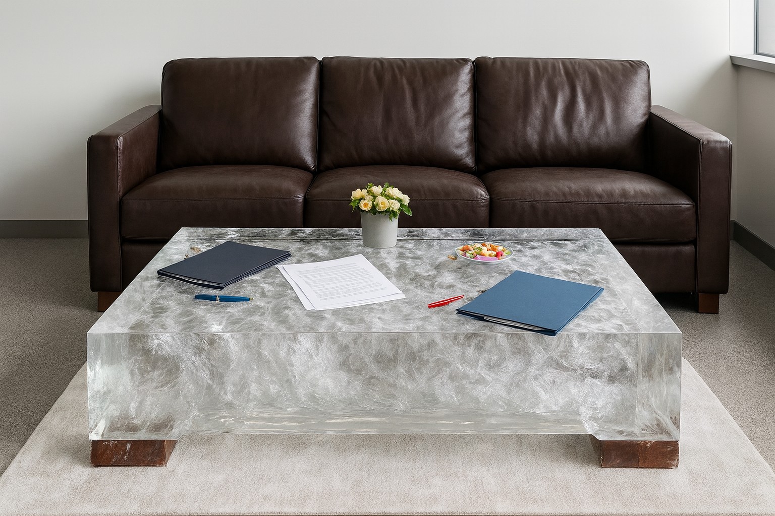 Pine Mountain in Solitude Questions the Ethereal Moon Coffee Table