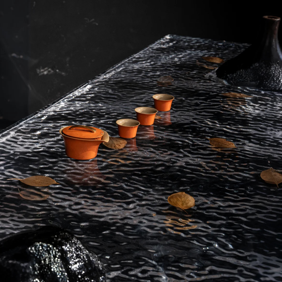 Frozen Moonlight Acrylic Tea Table