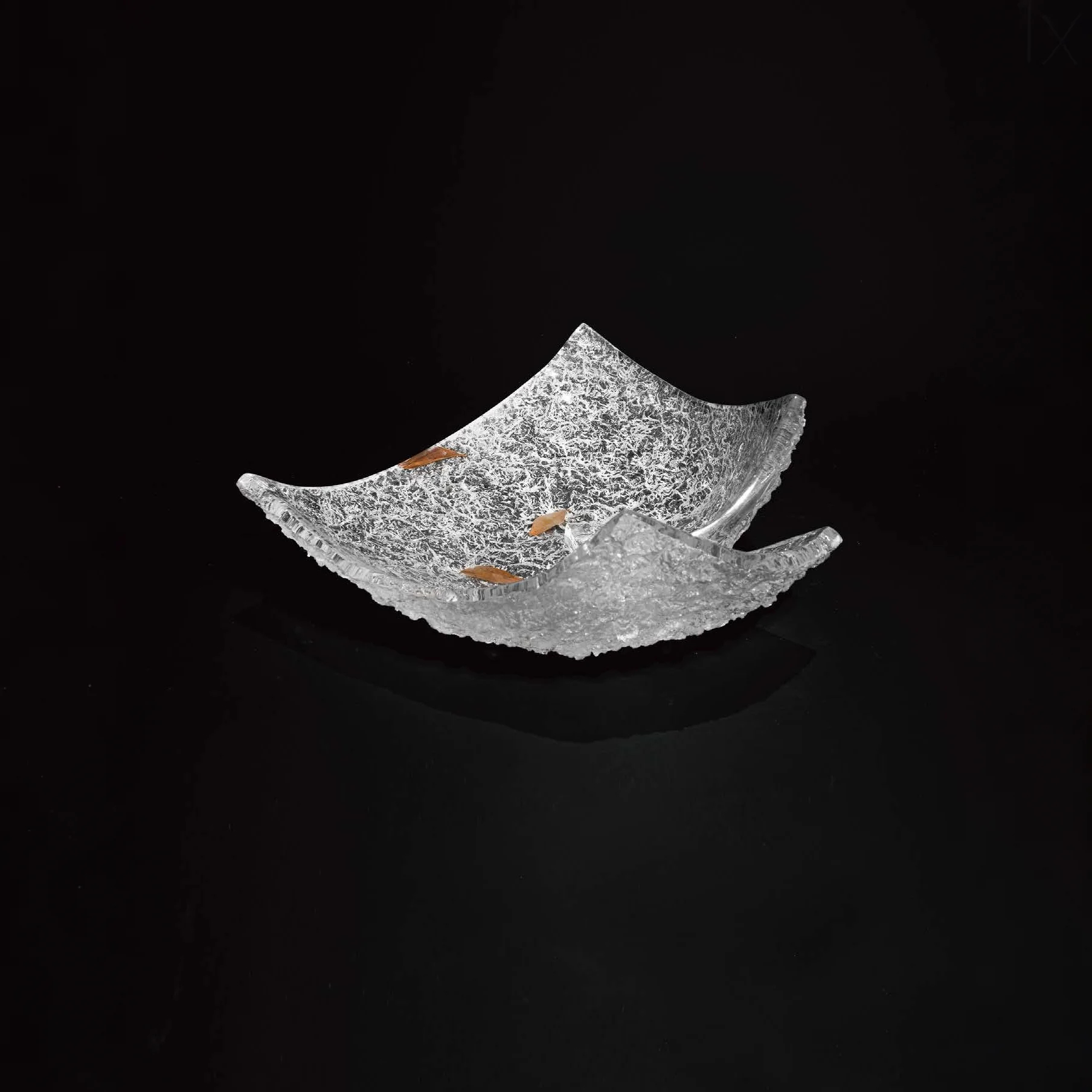 Leaf Language Ice Fruit plate