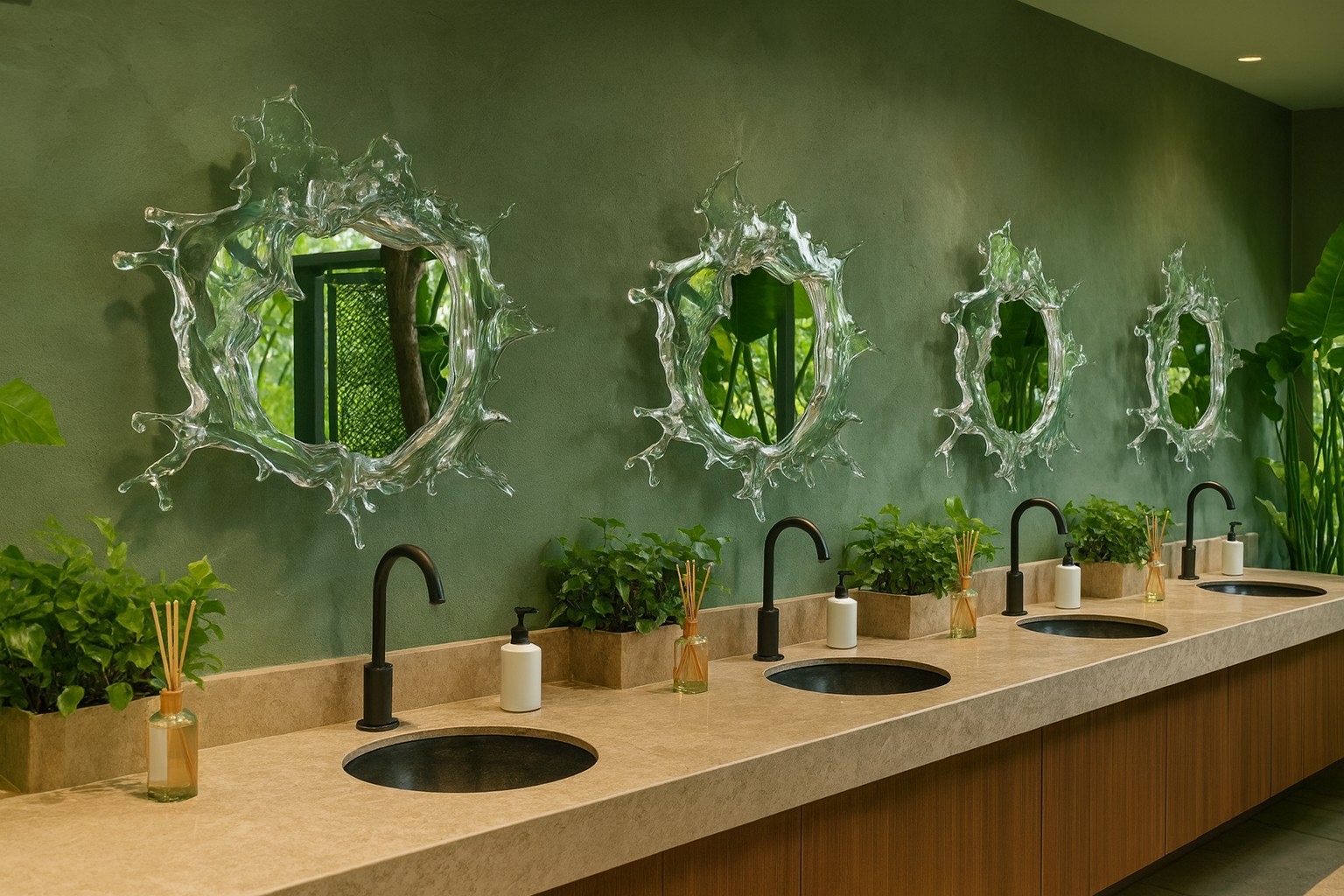 Fluid Symphony Acrylic Mirror