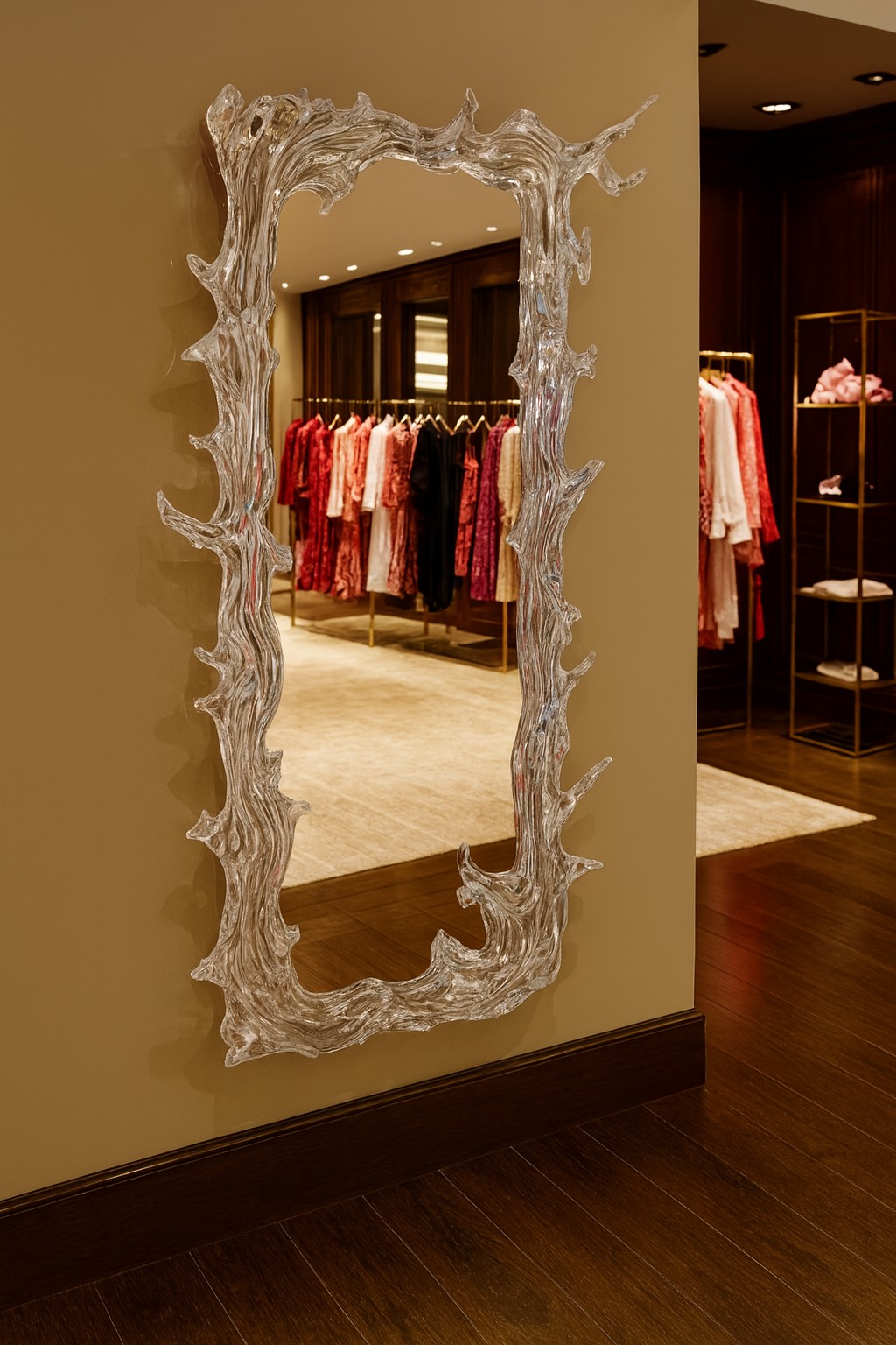 Celestial Splash Acrylic Full-length Mirror