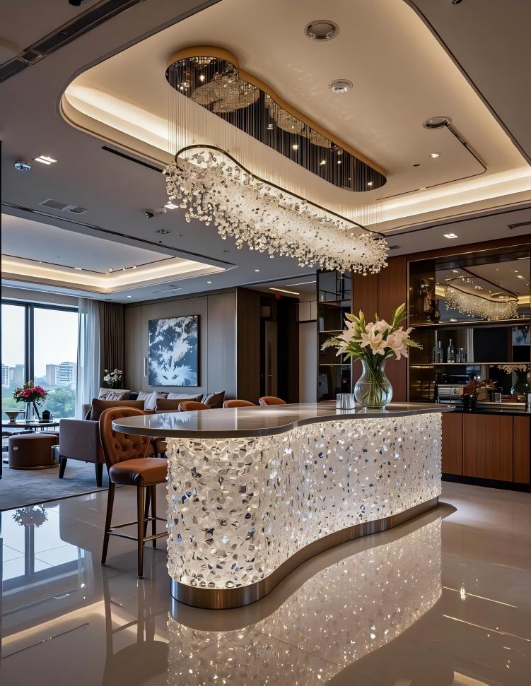 Streamlined Synthetic Crystal Bar