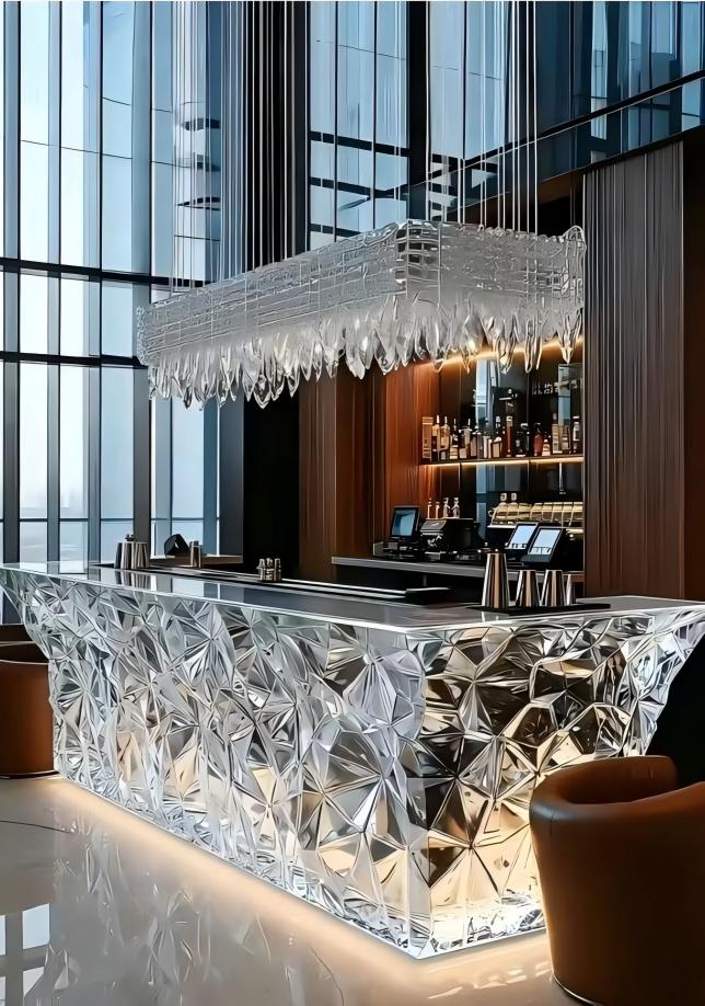 Futuristic Prism Crystal Bar