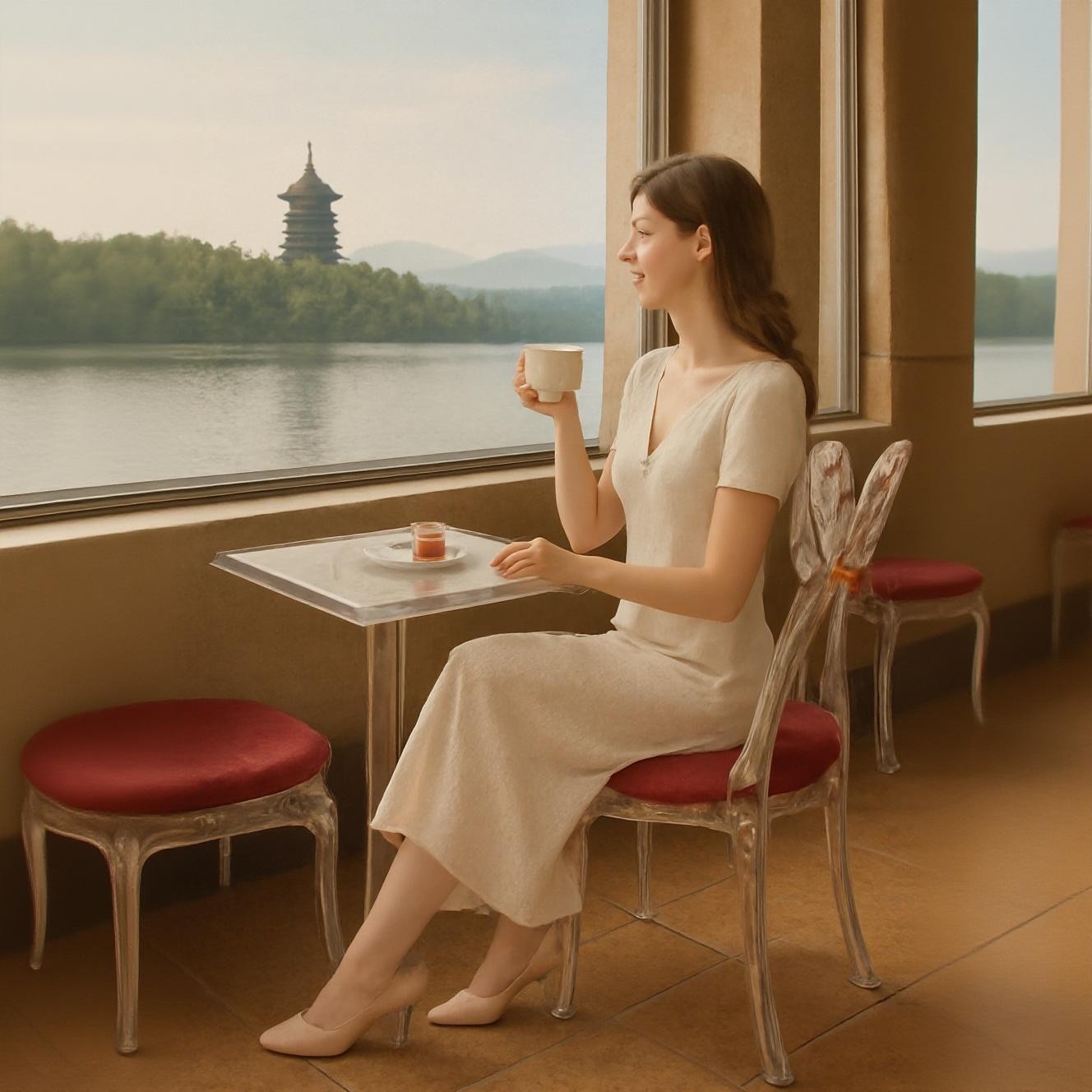 Berry Kiss · Artistic Transparent Vanity Chair