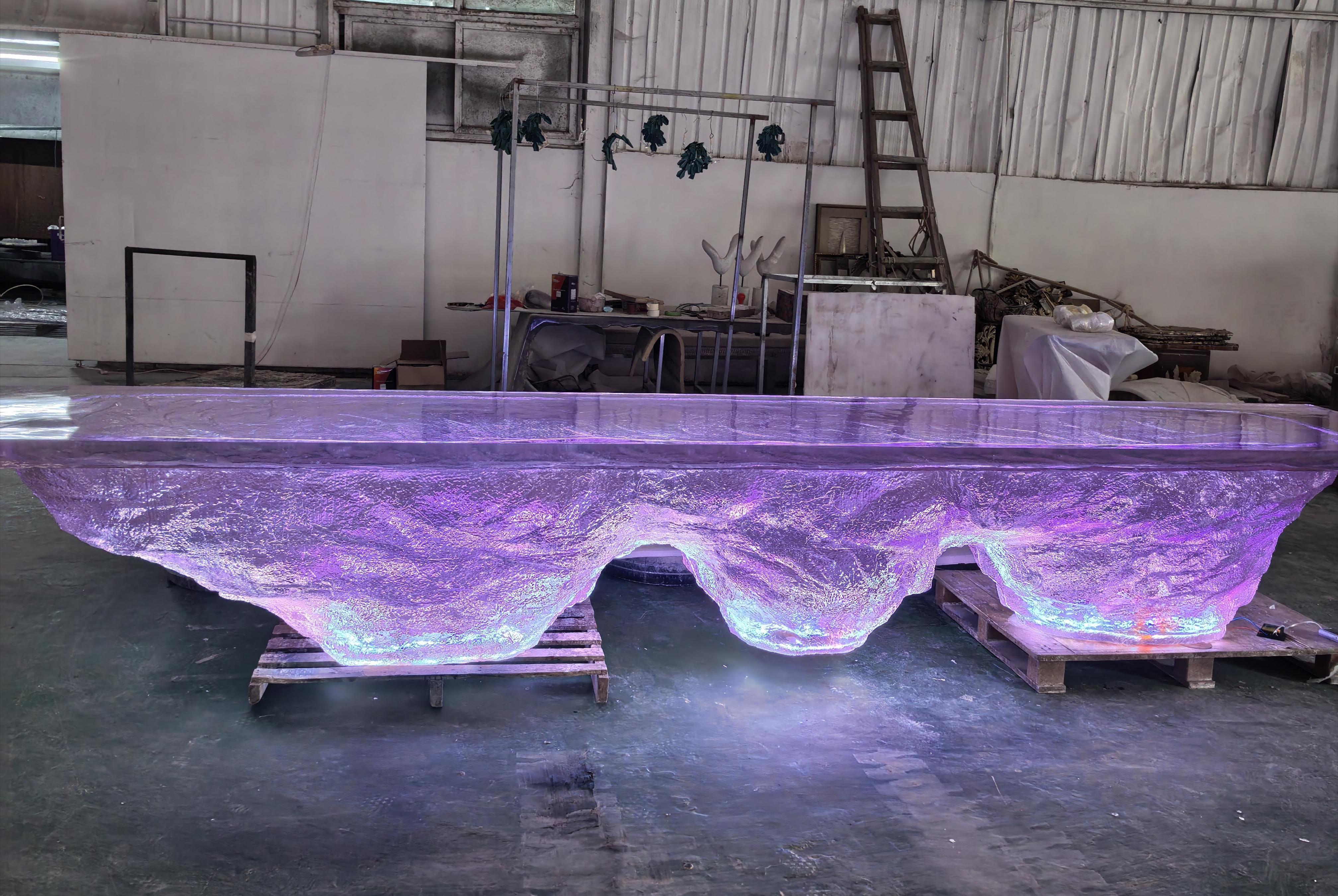 Glacial Inspired Crystal Bar Island