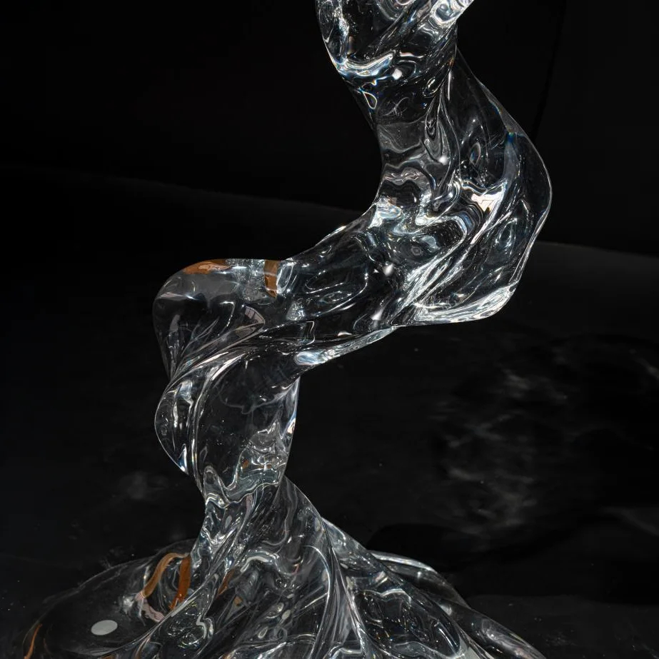 Tornado Spiral Acrylic Side Table