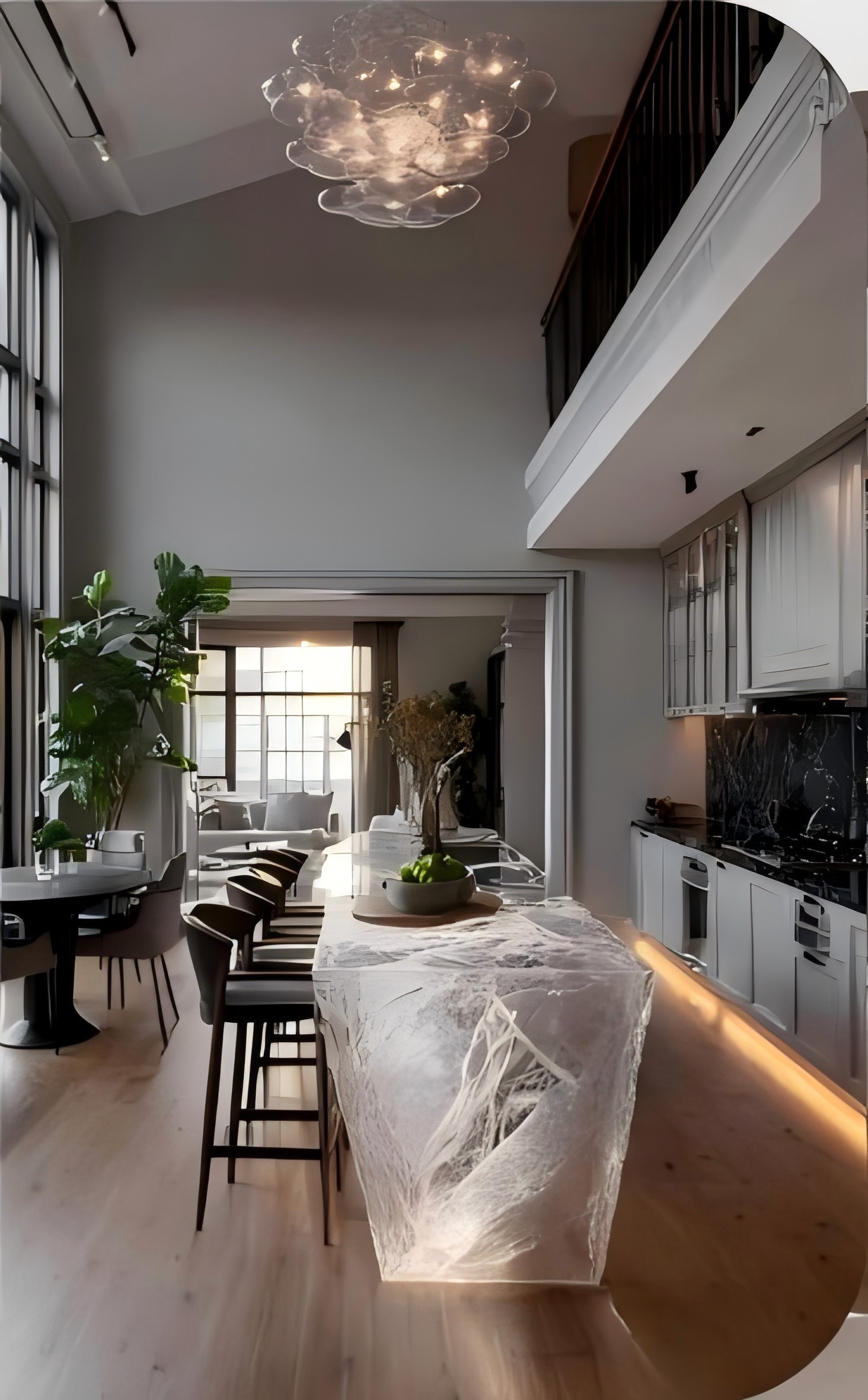 Crystal Art Kitchen Island